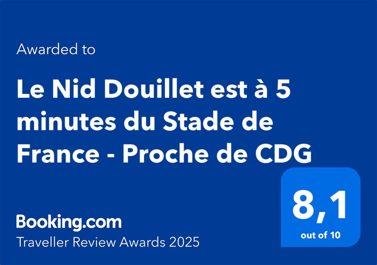 Le Nid Douillet Appartement Confortable A 5 Min Du Stade De France Et Proche De L'Aeroport Cdg Saint-Denis  Exterior foto